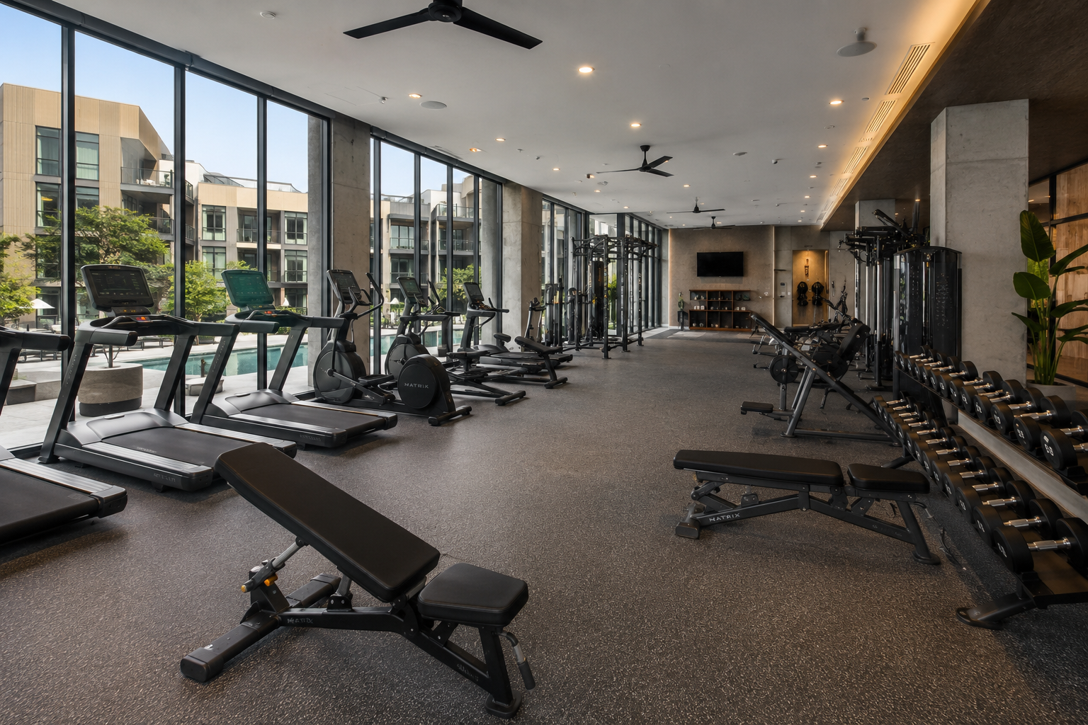 apartment fitness center